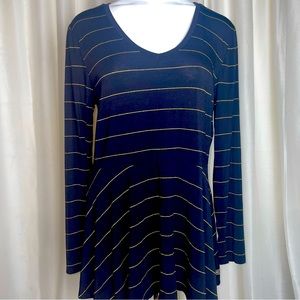 Matilda Jane shimmer glitter striped blouse tee